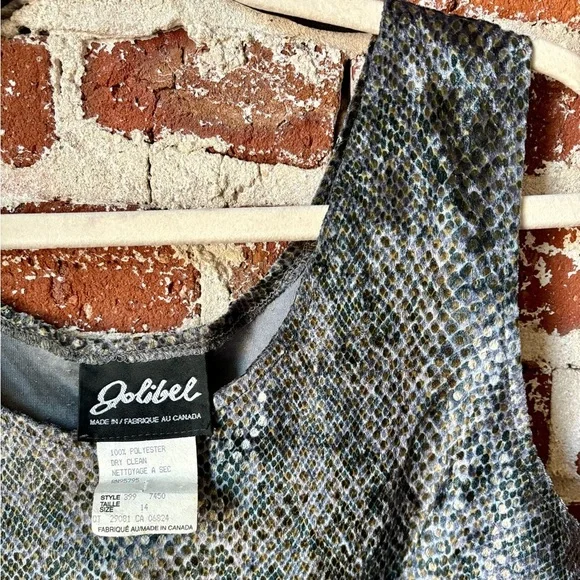 Vintage gray snakeskin tank top - Picture 6 of 8